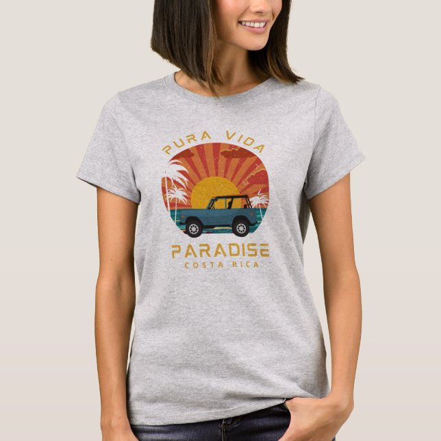 Camiseta Paraíso de Costa Rica Pura Vida (Anverso)