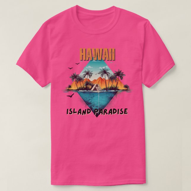 Camiseta Paraíso de la Isla de Hawái 1 (Diseño del anverso)