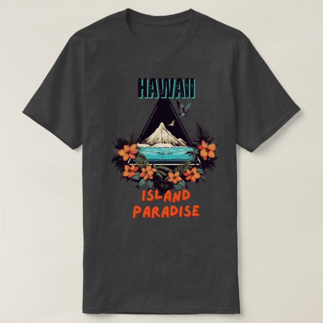 Camiseta Paraíso de la Isla de Hawái 2 (Diseño del anverso)
