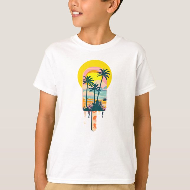 Camiseta Paraíso de los dulces de verano tropical (Anverso)