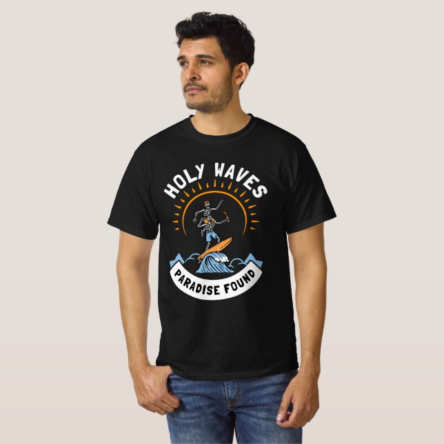 Camiseta Paraíso De Olas Sagradas Encontrado (Anverso completo)