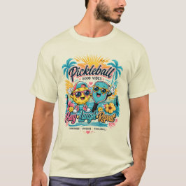 Camiseta Paraíso de Pickleball de Verano – Juega • Ríe • Re
