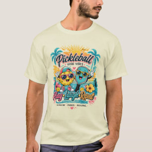 Camiseta Paraíso de Pickleball de Verano – Juega • Ríe • Re