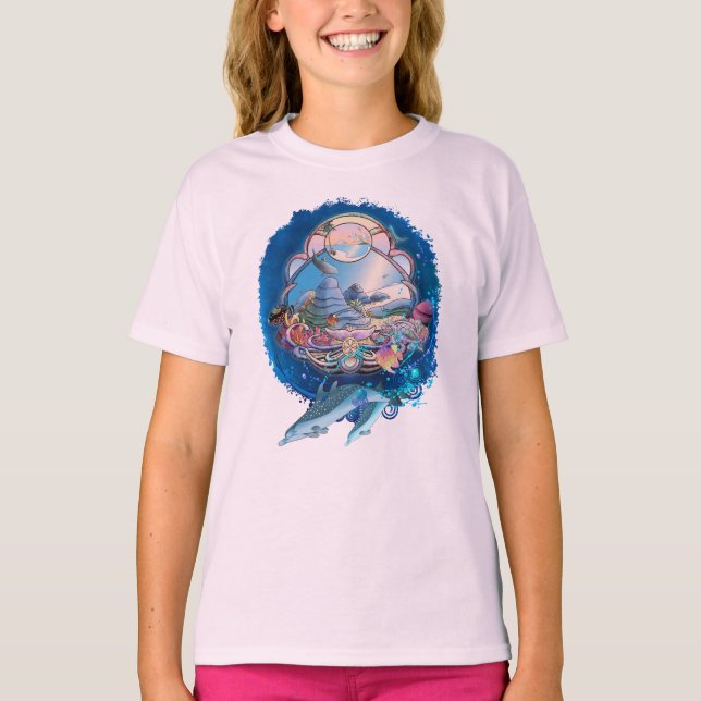CAMISETA PARAÍSO DE PLAYA DE DOLFÍNES (Anverso)