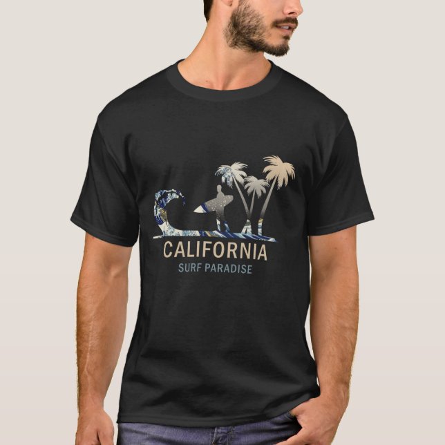 Camiseta Paraíso de surf de California (Anverso)