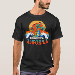 Camiseta Paraíso de Surf de California Retro Sunset