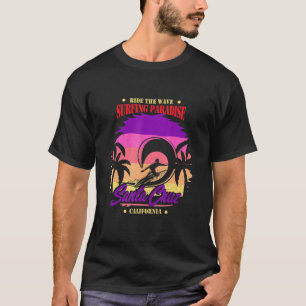 Camiseta Paraíso de surf de Santa Cruz, California Retro