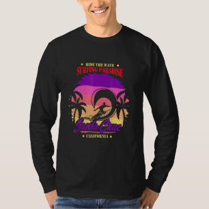 Camiseta Paraíso de surf de Santa Cruz, California Retro