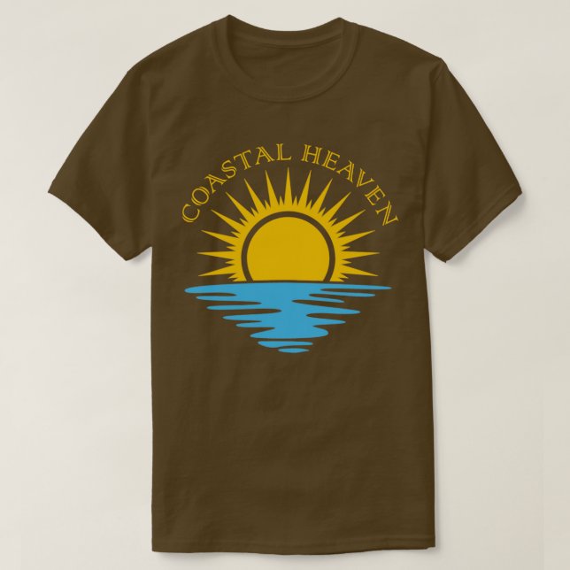 Camiseta Paraiso de surf del océano de la playa del amanece (Diseño del anverso)