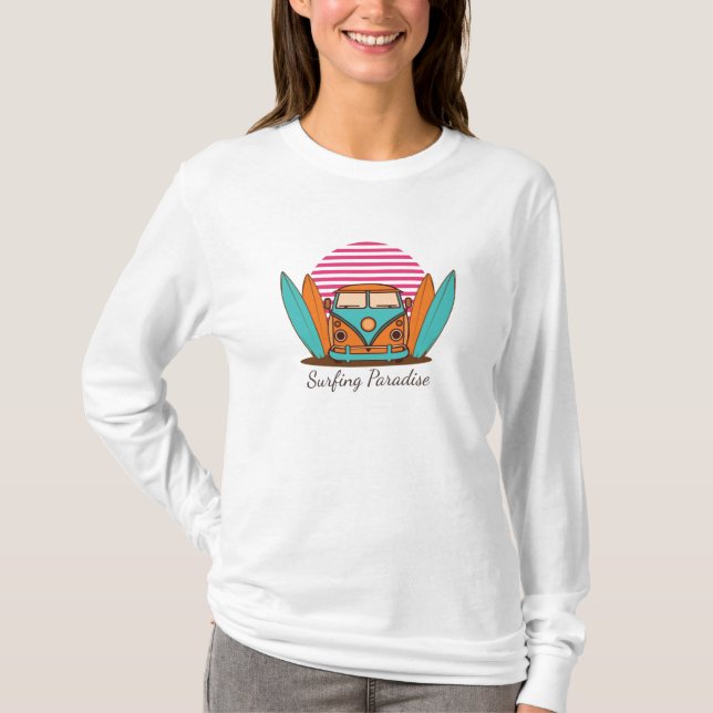 Camiseta Paraíso de Surfing (Anverso)