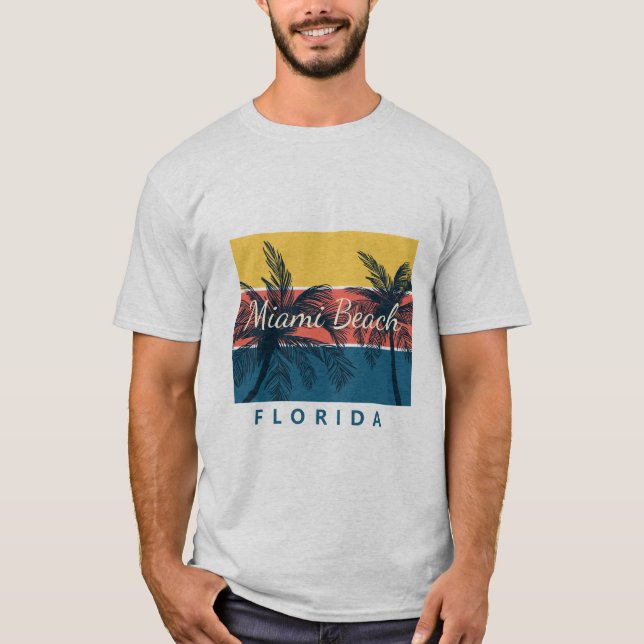 Camiseta Paraíso de Surfing Miami Beach Florida (Anverso)