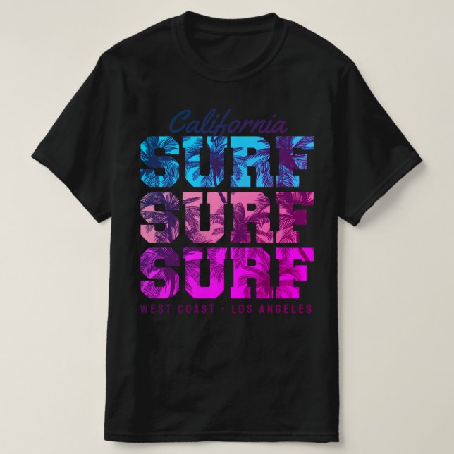 Camiseta Paraíso de Surfing West Coast California Los Ángel (Diseño del anverso)