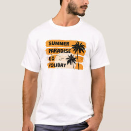 Camiseta Paraíso de Verano Ir de Vacaciones