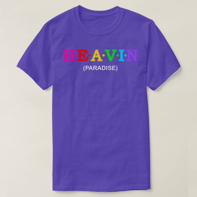 Camiseta Paraíso del cielo (Diseño del anverso)