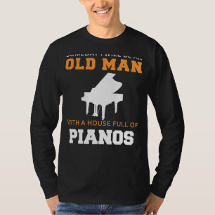 Camiseta Paraíso del Piano: Futuros Viejos Hombres Keyed Ki