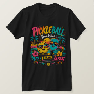 Camiseta Paraíso del Pickleball Atardecer – Vibraciones Ver