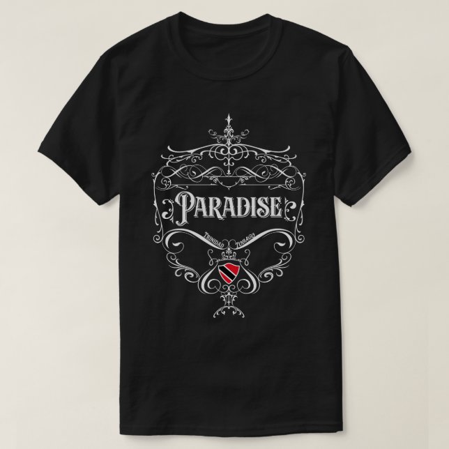 Camiseta Paraíso Diseño de época 1 (Diseño del anverso)