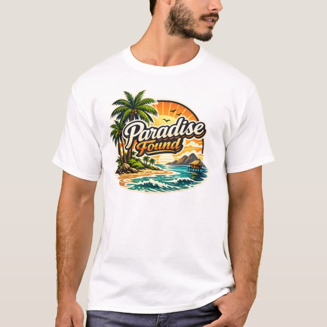 Camiseta Paraíso Encontrado (Anverso)