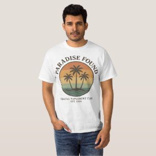 Camiseta Paraíso Estético Encontrado Explorador Costero R