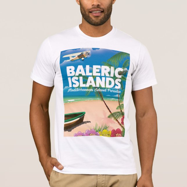 Camiseta paraíso mediterráneo de las islas baleicas (Anverso)