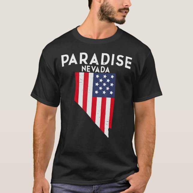 Camiseta Paraíso Nevada Estados Unidos Estados Unidos Viaje (Anverso)