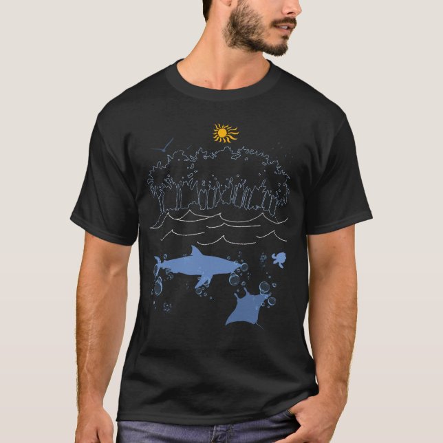 Camiseta Paraíso oceánico (Anverso)
