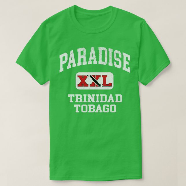 Camiseta Paraíso Trinidad y Tobago XXL Diseño atlético 1 (Diseño del anverso)