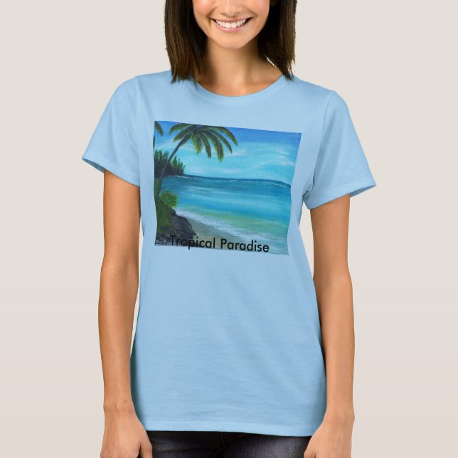 Camiseta Paraíso tropical 2, paraíso tropical (Anverso)