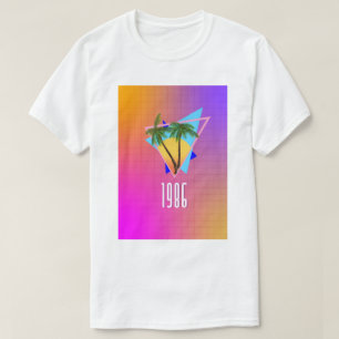 Camiseta paraíso tropical de 1986