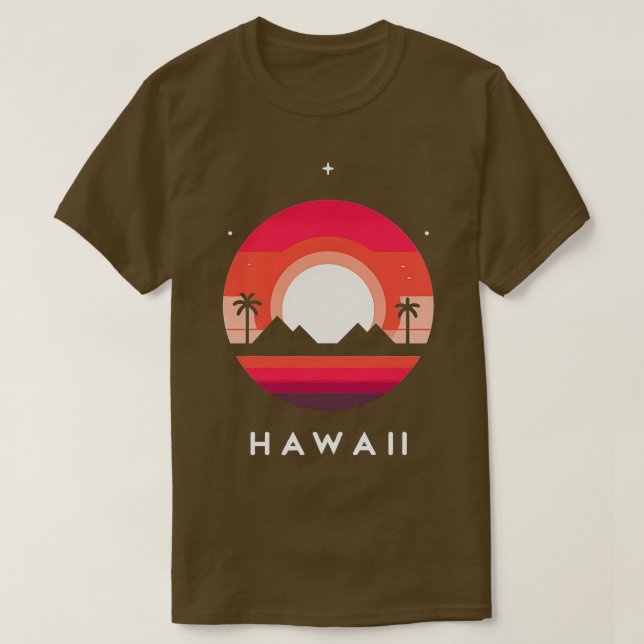 Camiseta Paraíso tropical de Hawái Arte TShirt 2 (Diseño del anverso)