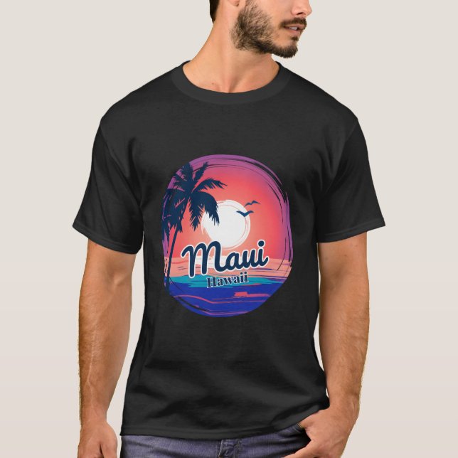 Camiseta Paraíso tropical de Hawái Maui Mamáes de vacacione (Anverso)