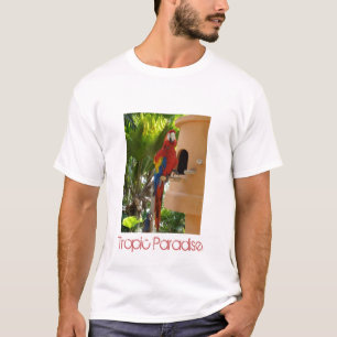 Camiseta Paraíso tropical de loros