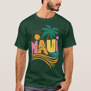 Camiseta Paraíso tropical de Maui, recuerdo de vacaciones T
