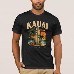 Camiseta Paraíso Tropical de Surf en Kauai Hawaii 