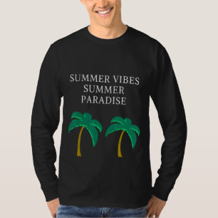Camiseta Paraíso veraniego de las vibraciones de verano