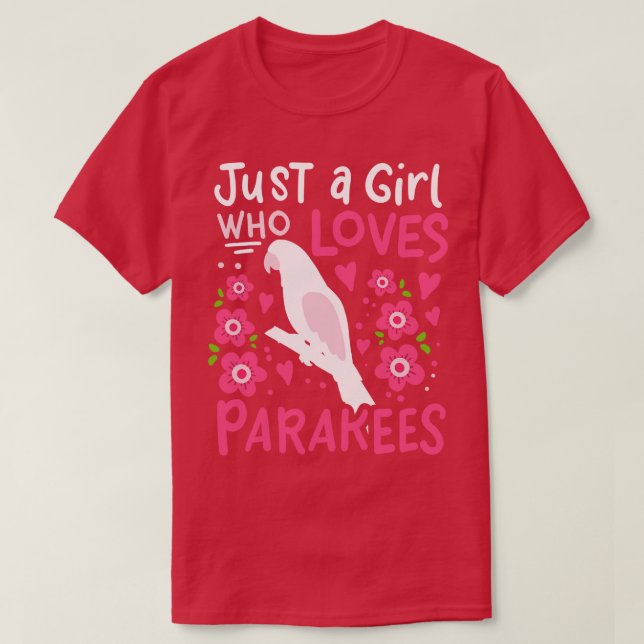 Camiseta Parakeet Budgerigar Budgie Bird Lover (Diseño del anverso)