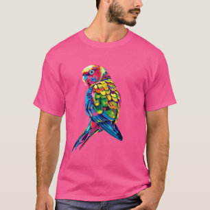 Camiseta Parakeet Budgie Budgerigar Parrot Popart