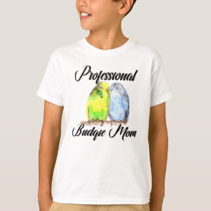 Camiseta Parakeet Budgie Mama Budgie Watercolor