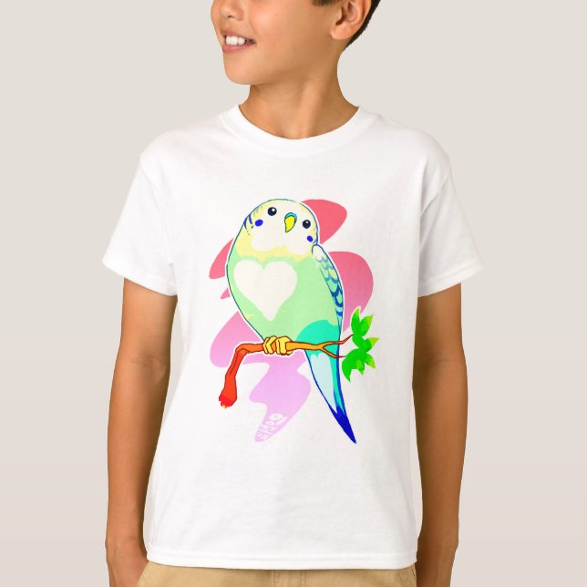 Camiseta Parakeet del arco iris (Anverso)