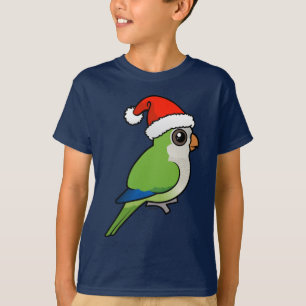 Camiseta Parakeet del monje del navidad