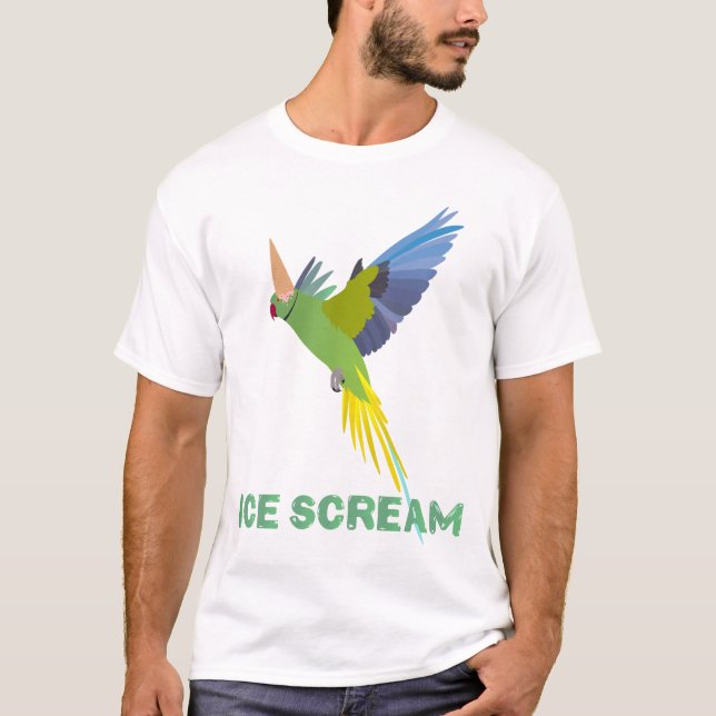Camiseta Parakeet "Ice scream" (Anverso)