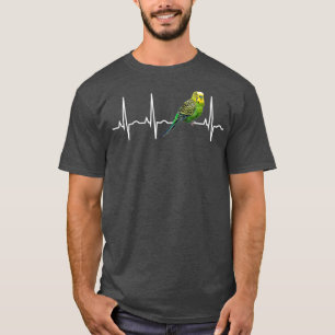 Camiseta Parakeet Lover Regalos Parakeet Budgie Heartbeat