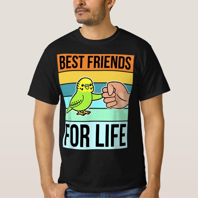 Camiseta Parakeet T Budgie Items Bird Budgerigar Parrot  (Anverso)
