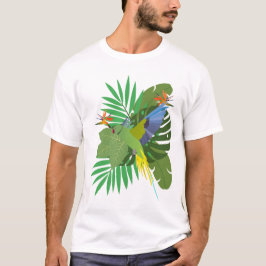 Camiseta Parakeet with leaves