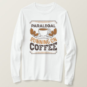 Camiseta Paralegal corre en Coffee Caffeine Gift