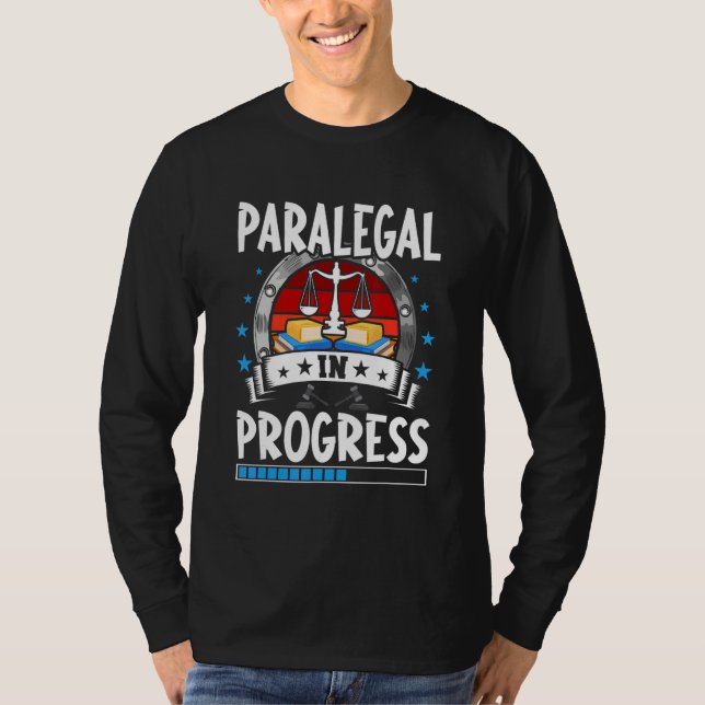 Camiseta Paralegal In Progress Trainee Student (Anverso)
