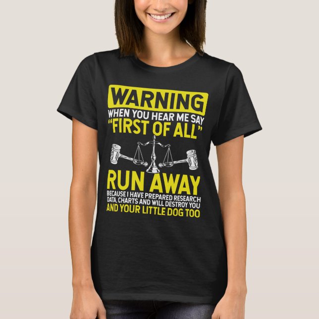 Camiseta Paralegal Law School Funny Paralegal Careers (Anverso)