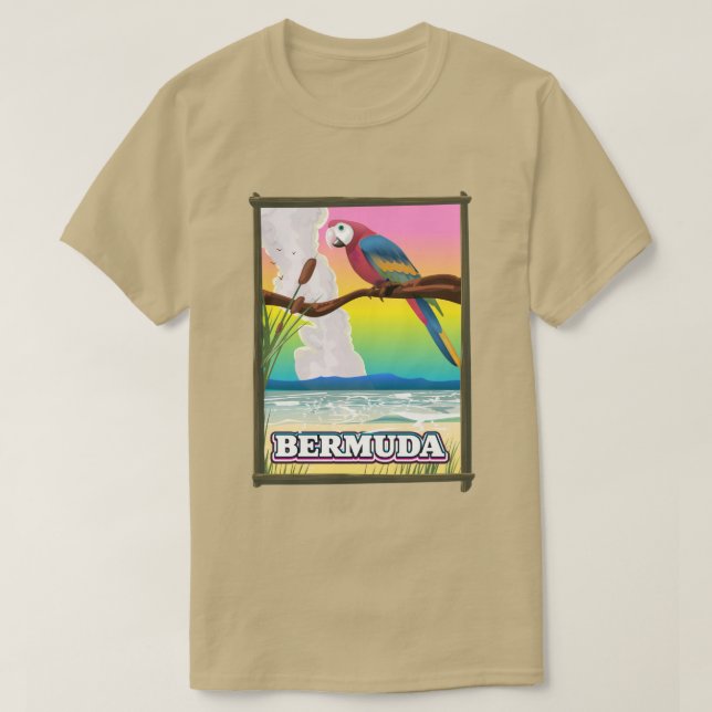Camiseta Paralelo de las Bermudas. (Diseño del anverso)