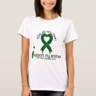 Camiseta Parálisis cerebral apoyo mi Brother
