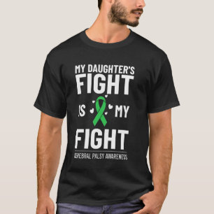 Camiseta Parálisis Cerebral Cinta Verde Conciencia Daño Cer